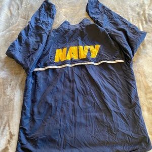 Navy running jacket